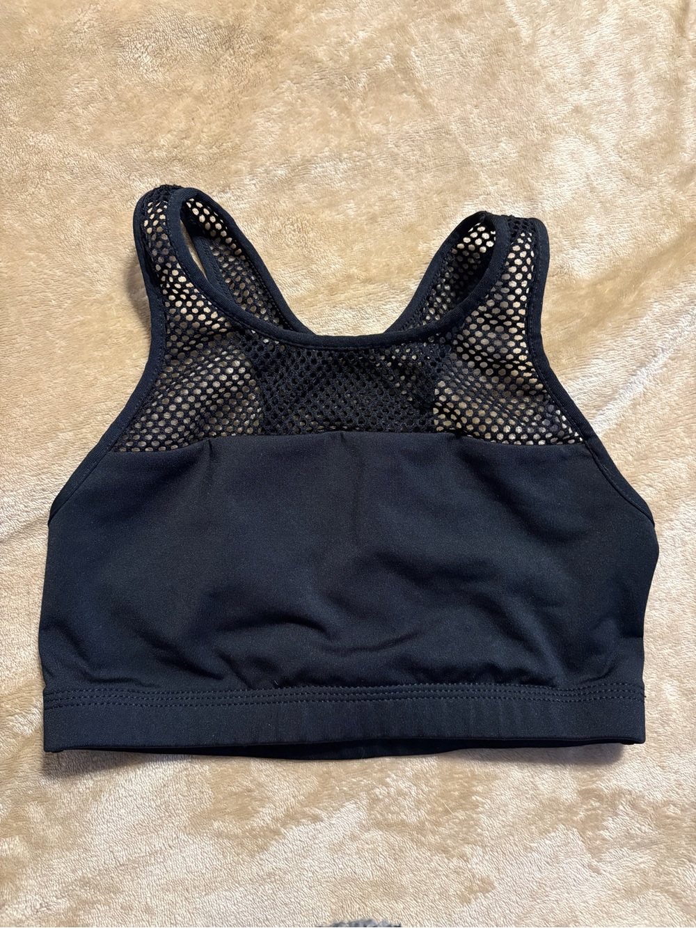 #73 - MUST GO! Black Mesh GK Elite Sportswear Sports Bra Bralette - M